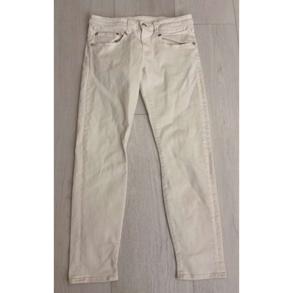 R13 Jeans Made in Italy Boy Skinny Jeans Sz 26‎ in Riot White